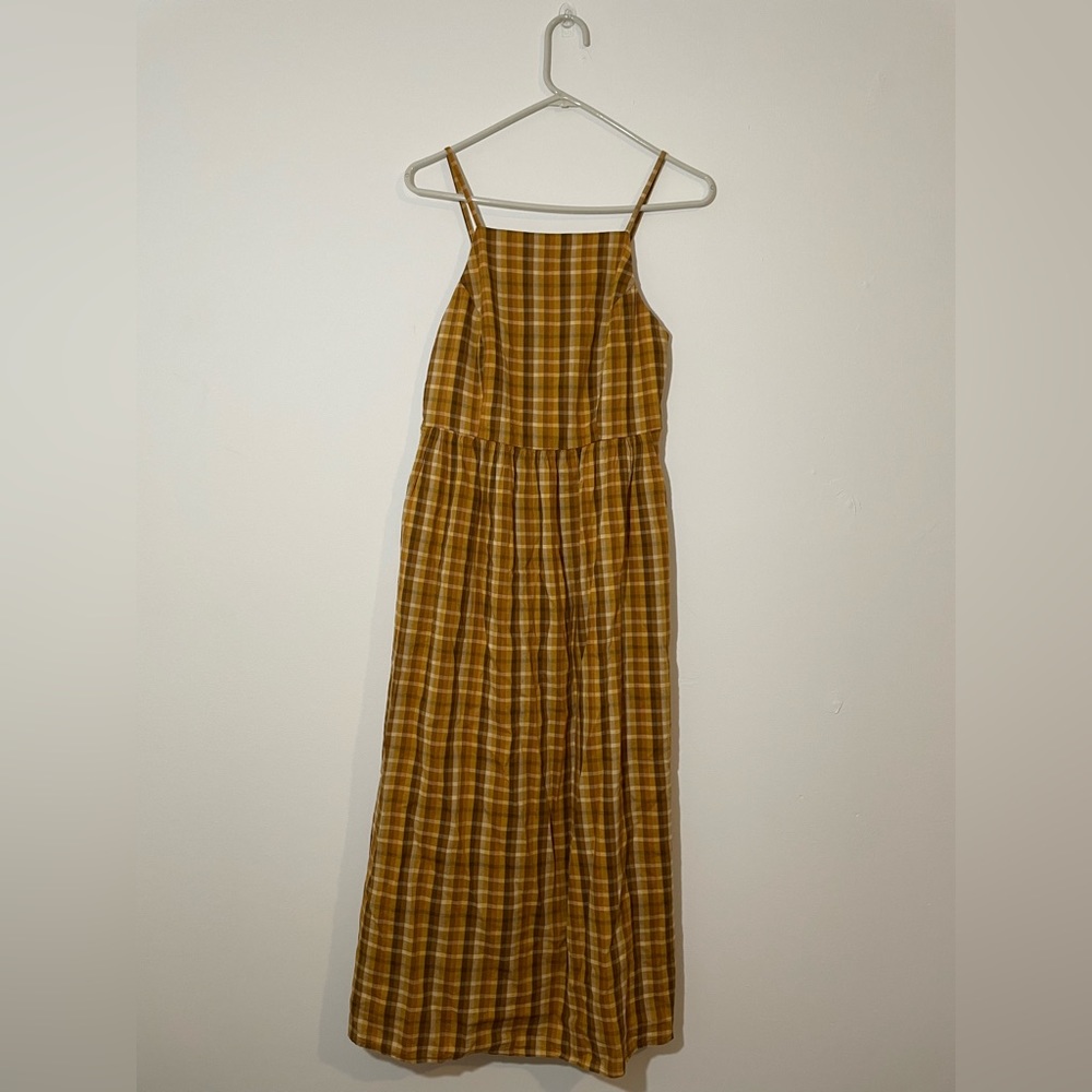 Old Navy plaid midi dress